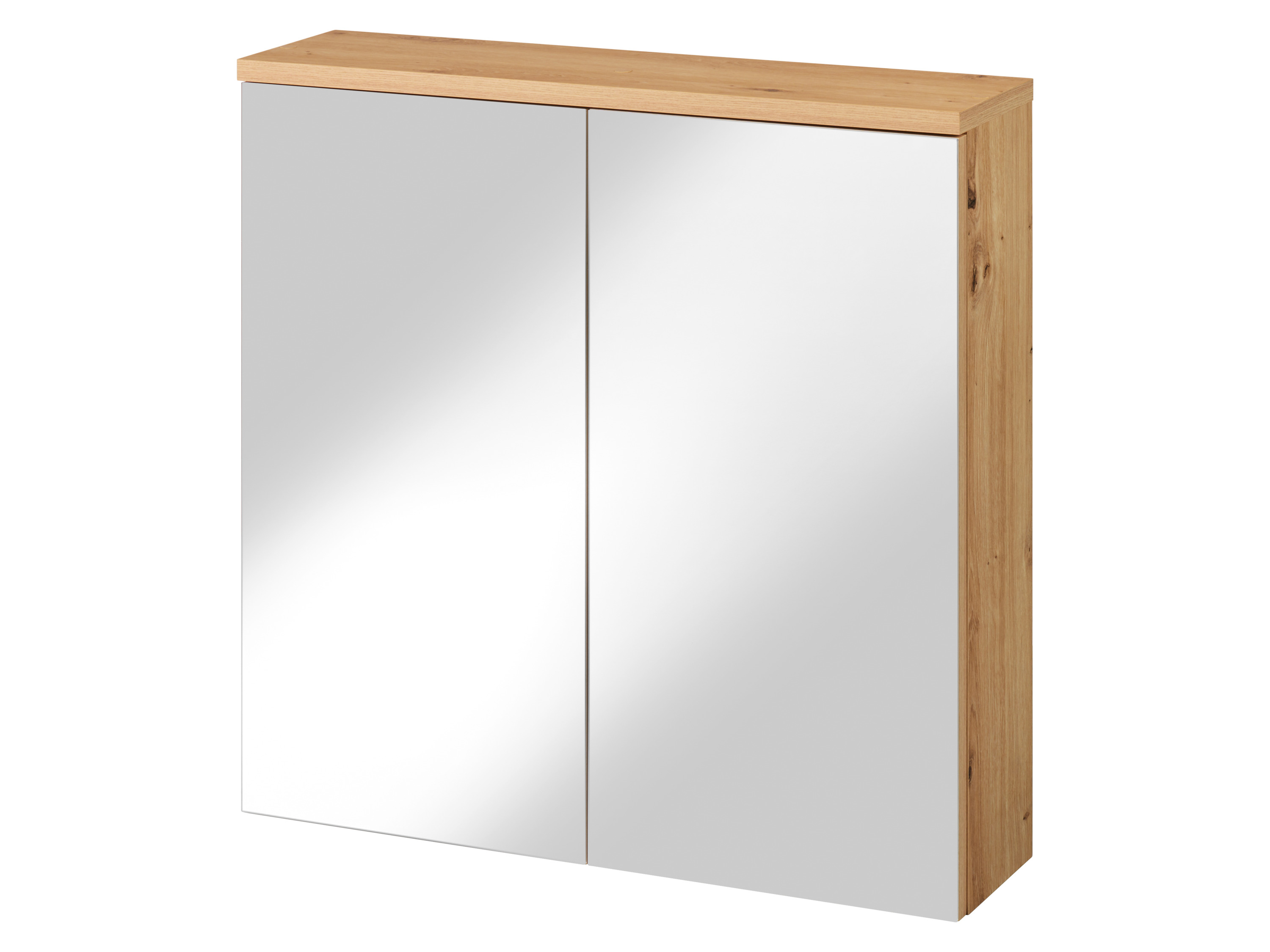 Livarno® Zrcadlová skříňka Palermo, bílá/dub