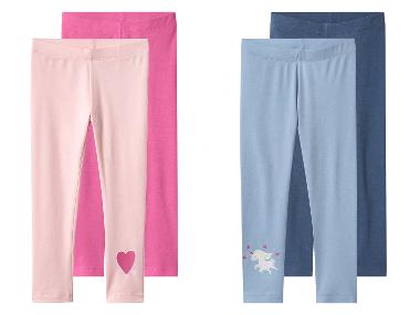 lupilu® Dívčí legíny, 2 kusy