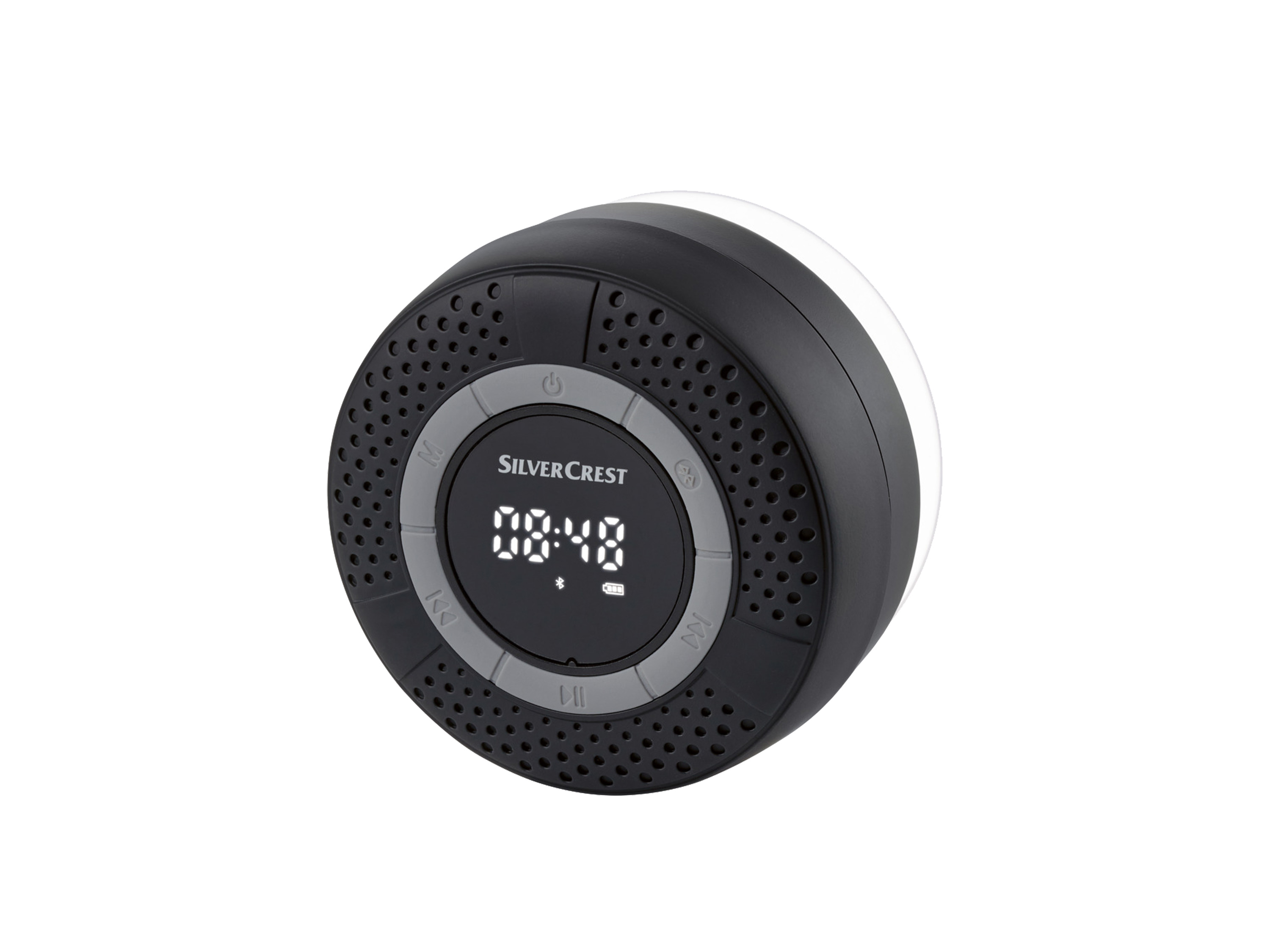 Silvercrest® Bluetooth reproduktor a FM rádio do sprchy (černá)