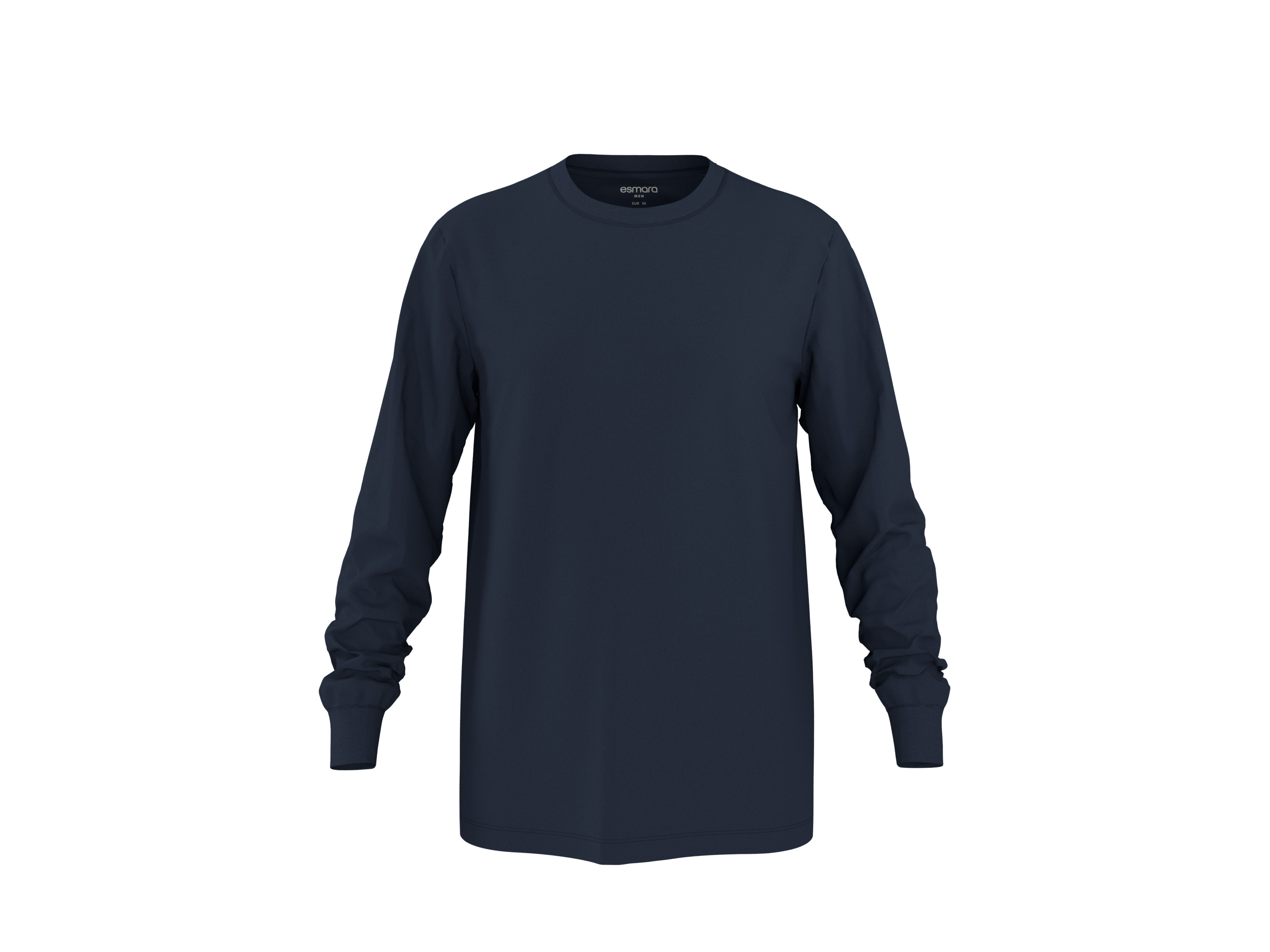 Esmara MEN Pánské triko s dlouhými rukávy (navy modrá, L (52-54))