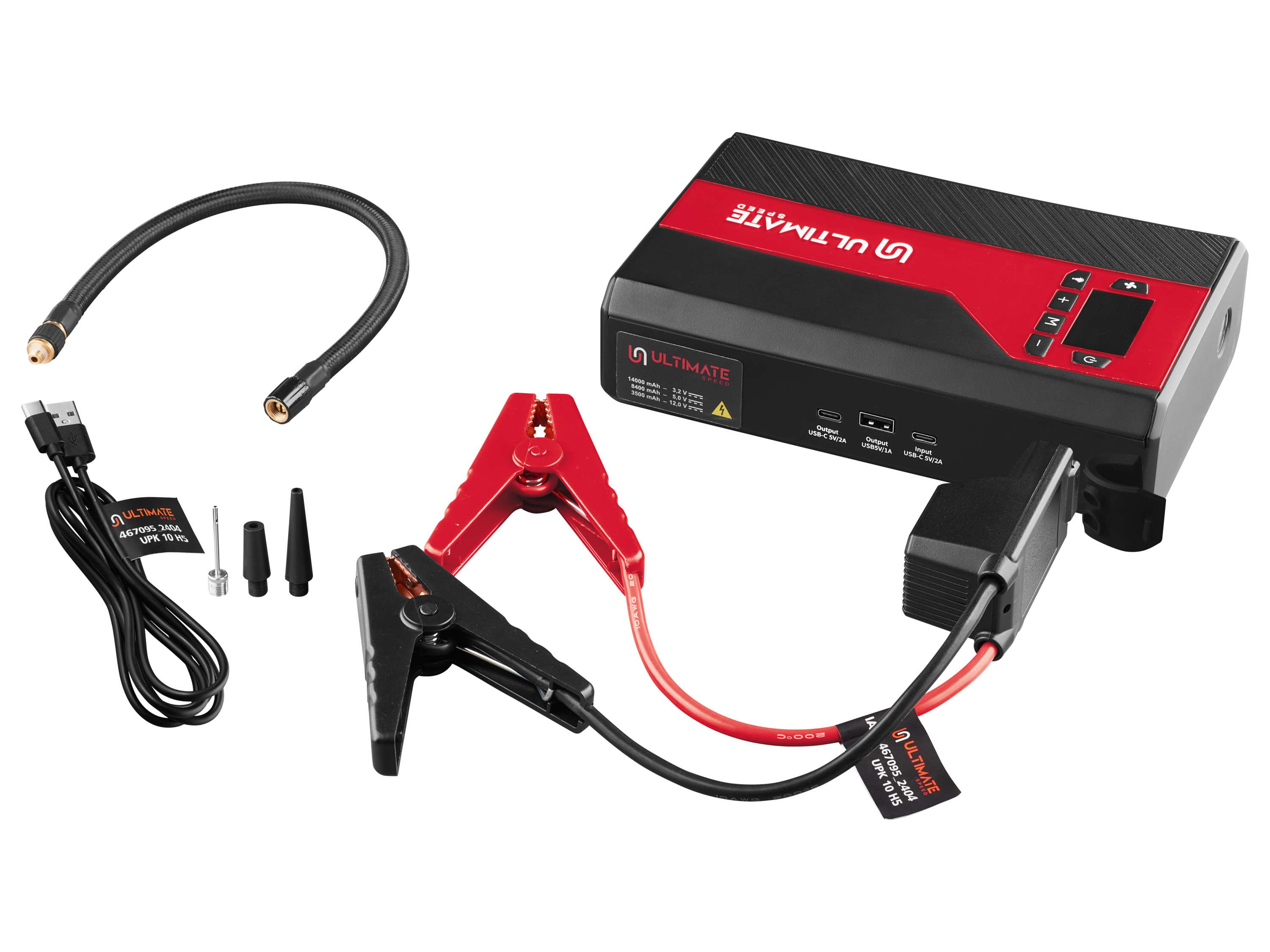 Ultimate Speed® Startovací zdroj s powerbankou a kompresorem UPK 10 H5