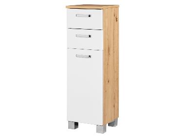 LIVARNO home Koupelnová skříňka Palermo, bílá/dub