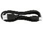 Černý nabíjecí a datový kabel USB-A na USB-C, stočený