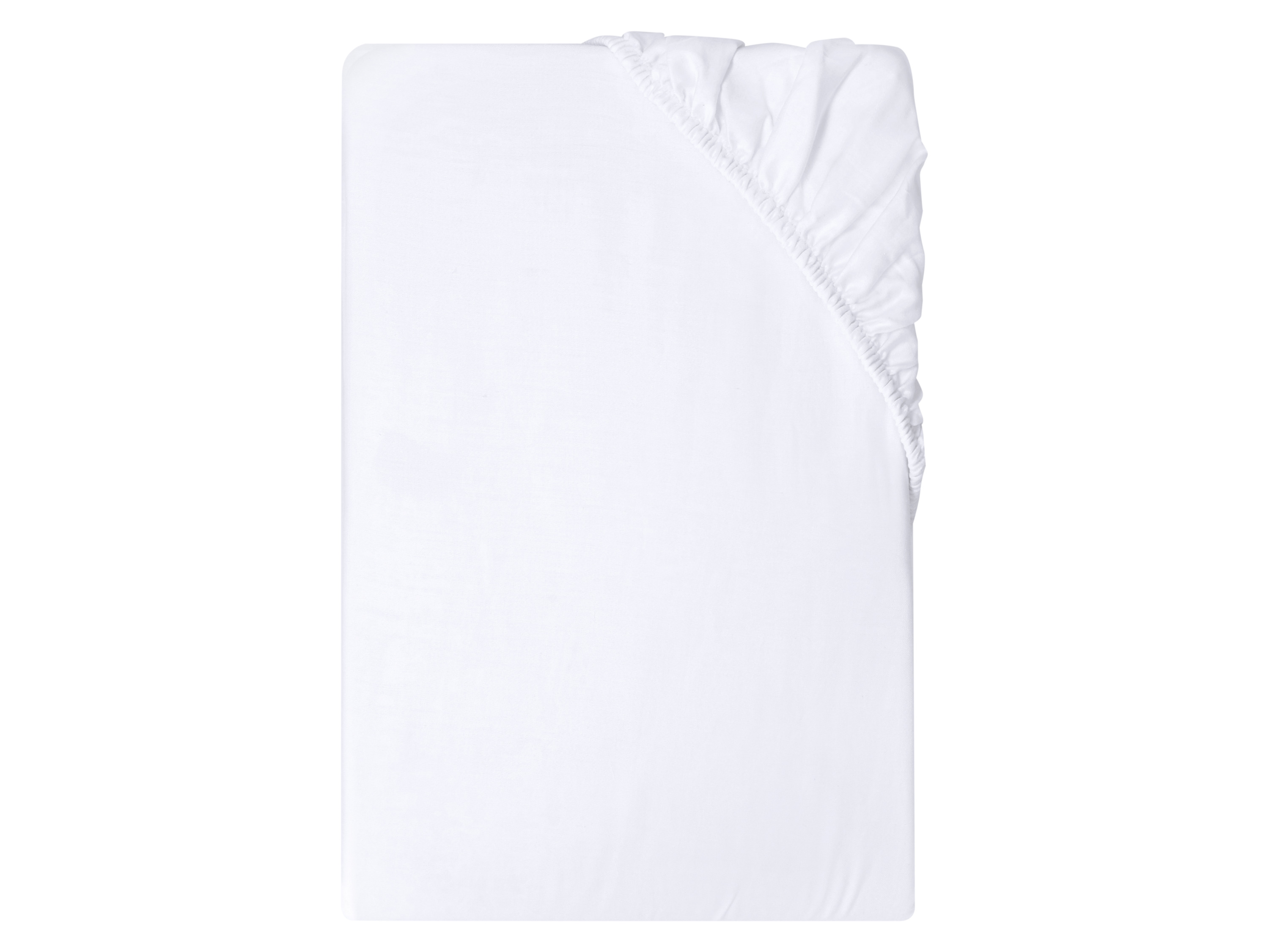 Livarno® Saténové napínací prostěradlo, 140-160 x 200 cm (bílá)
