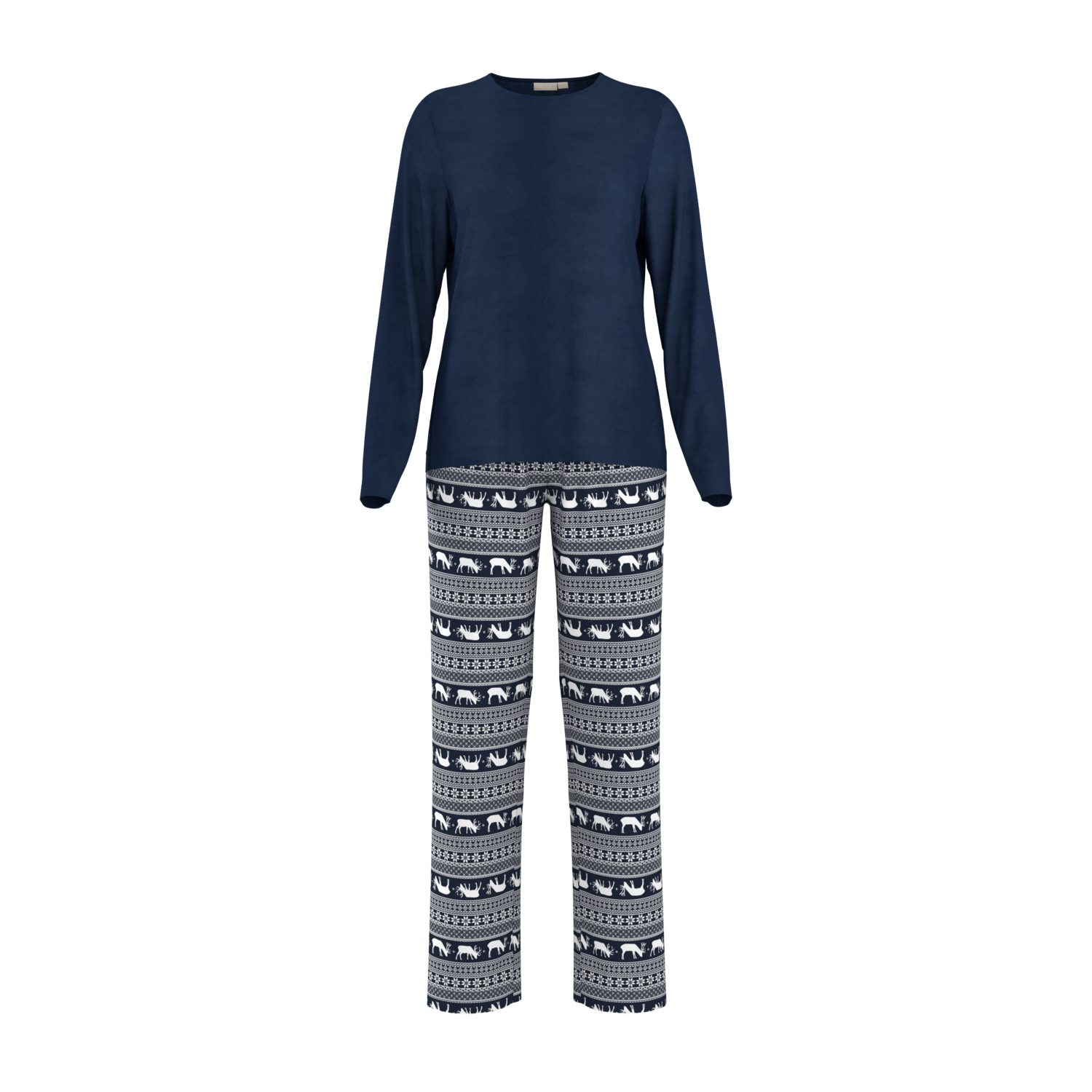 Esmara® Dámské fleecové pyžamo (navy modrá, M (40/42))