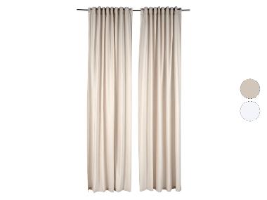 LIVARNO® Sada závěsů, 135 x 254 cm, 2dílná