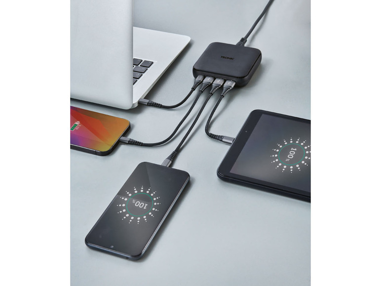  Zobrazit na celou obrazovku TRONIC® USB multi power nabíječka USB-C PD 65 W, GaN, 3xUSB-A - Obrázek 5