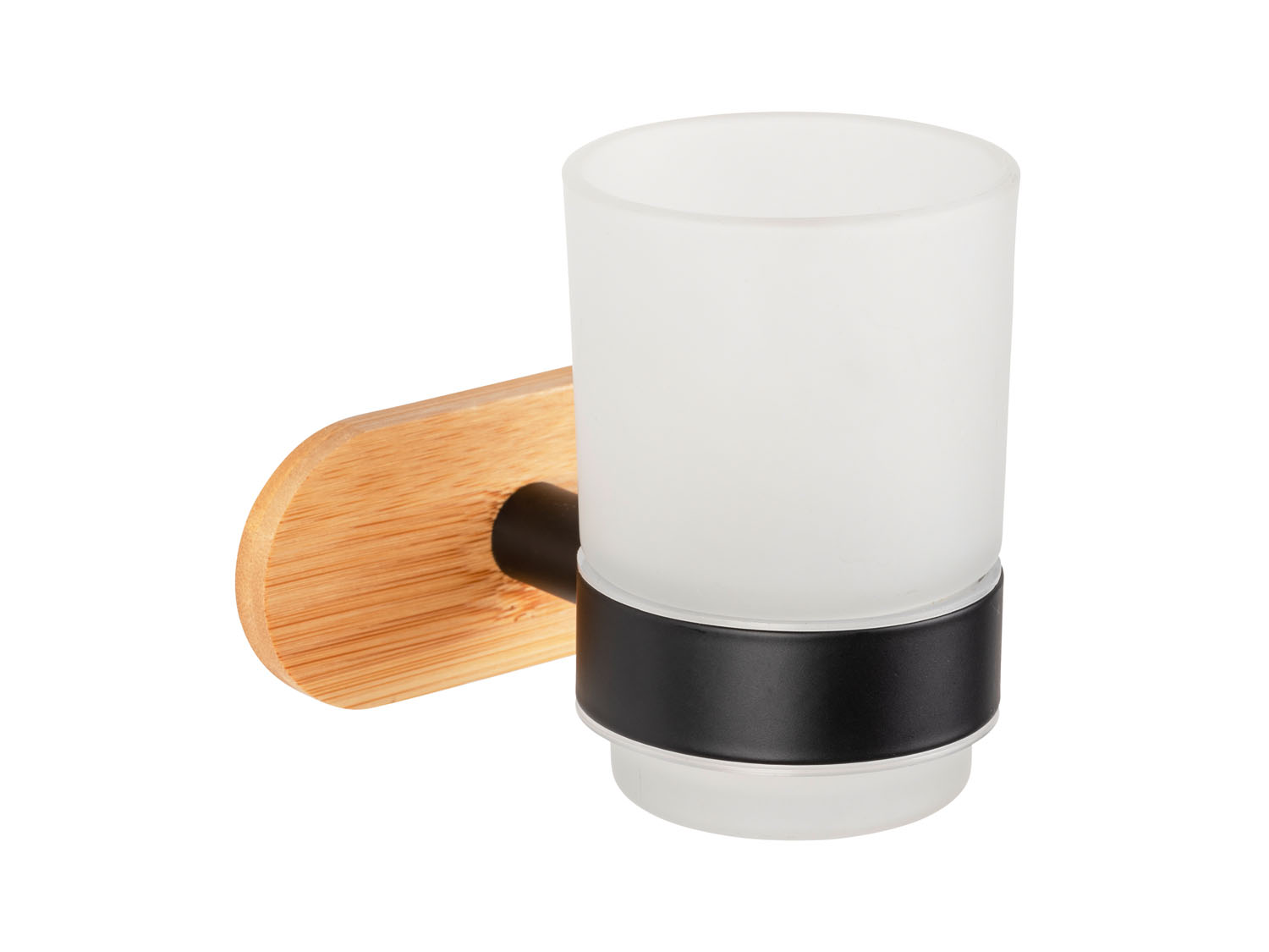 Wenko Koupelnová sada Orea Bamboo Turbo-Loc® (kelímek na čištění zubů)