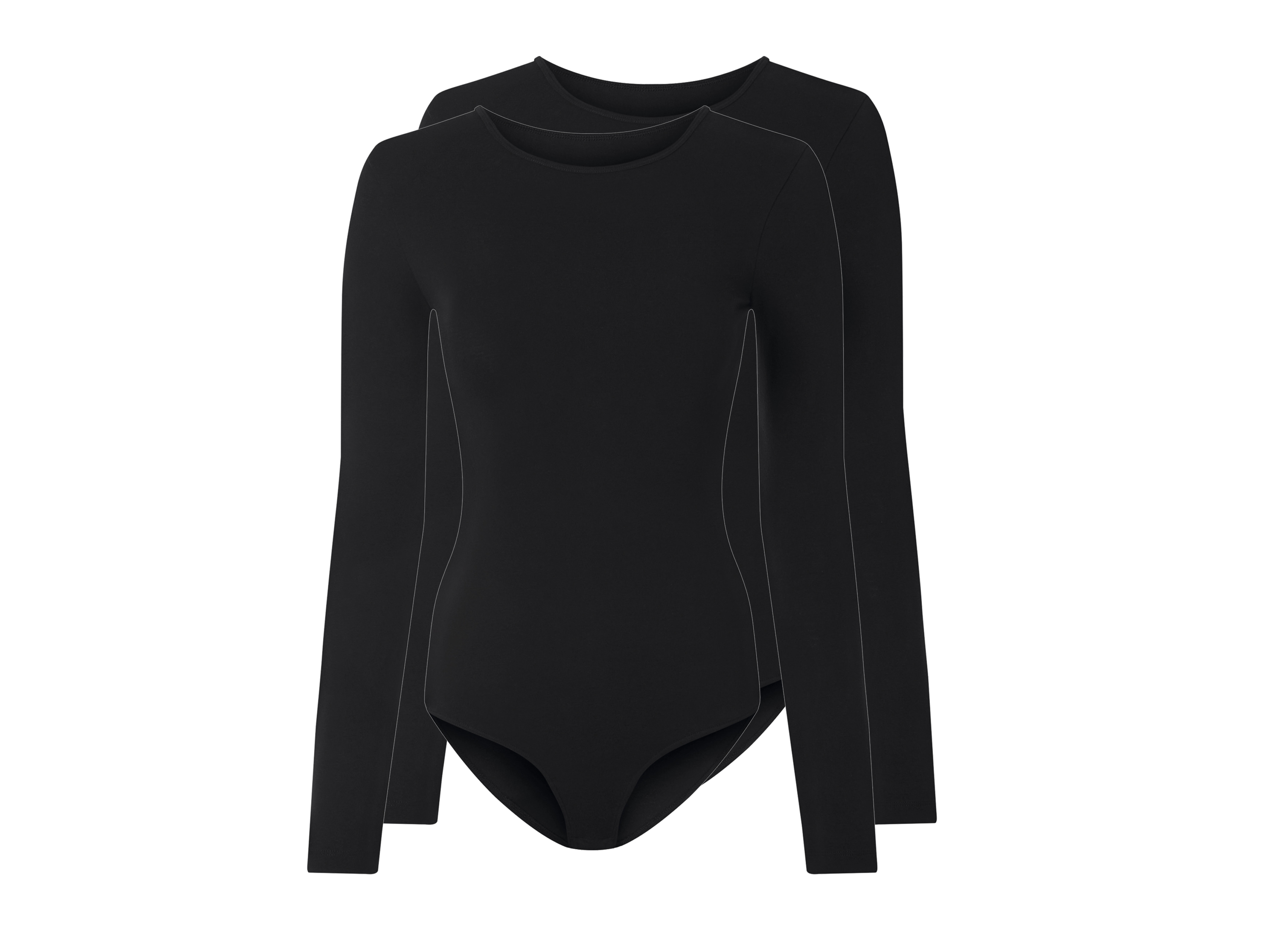 Esmara® Dámské body, 2 kusy (černá, L(44/46))