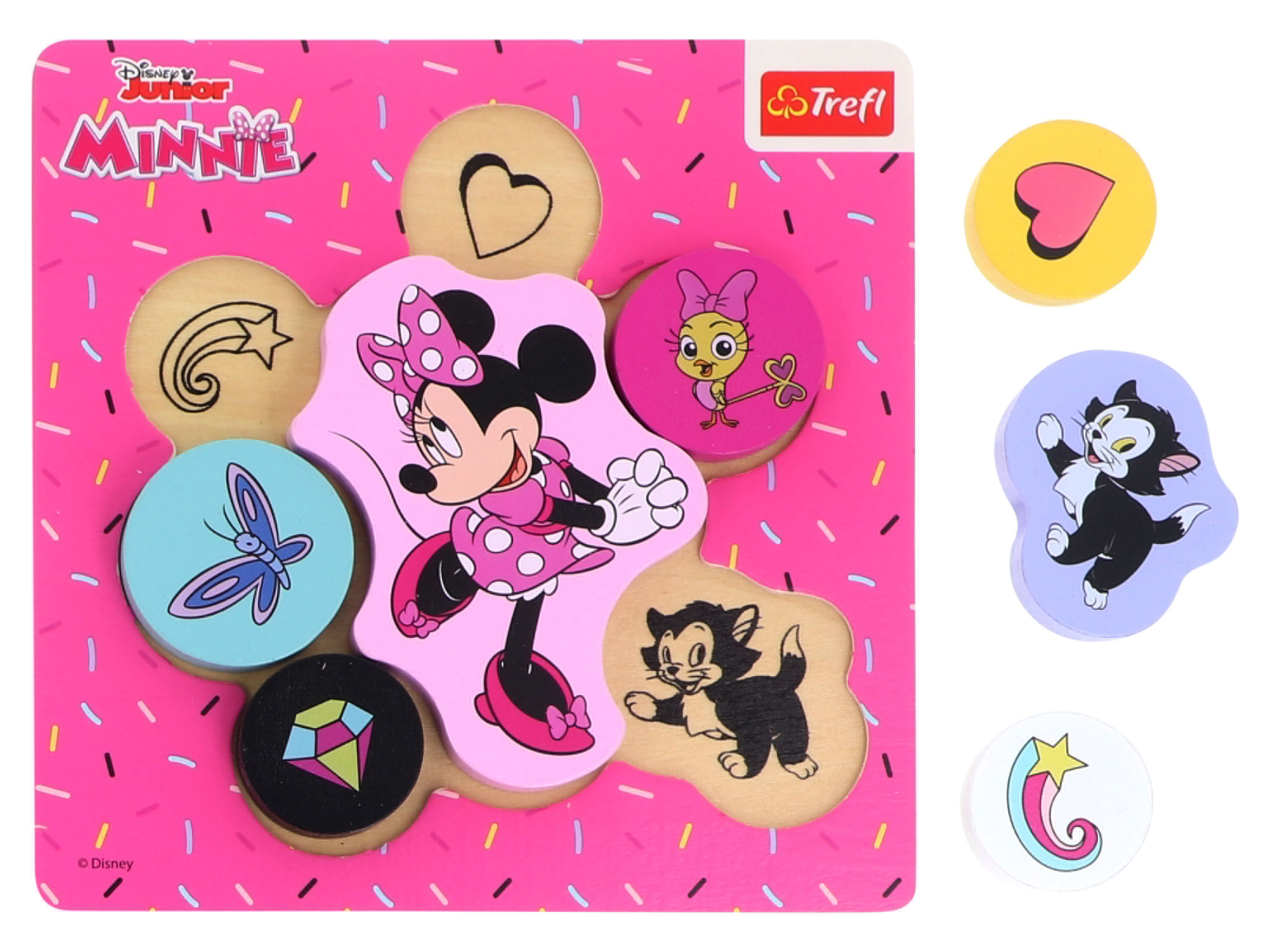 Trefl Dřevěné puzzle pro nejmenší (Sladká a roztomilá - Minnie Mouse)