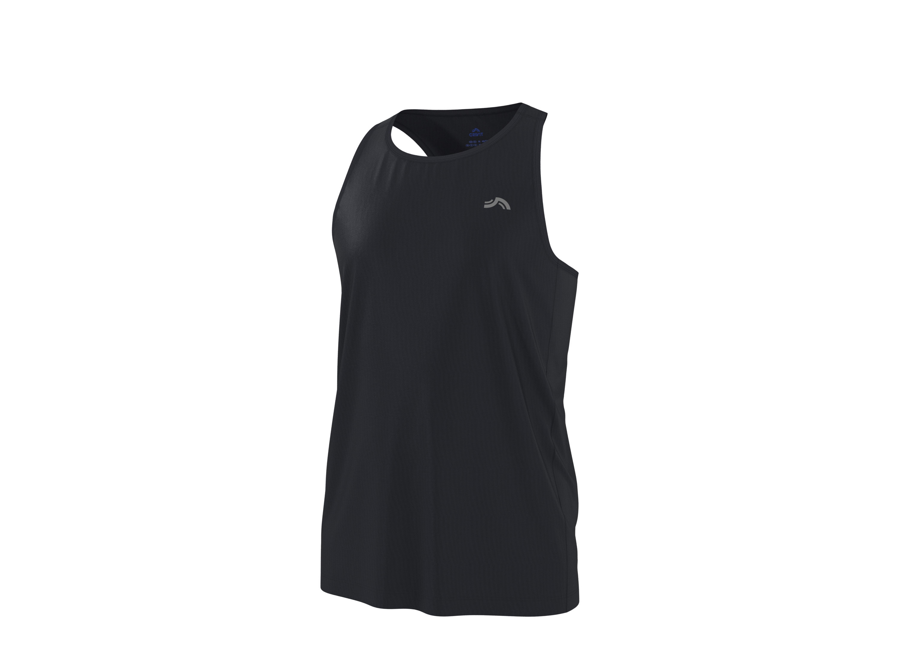 Crivit Pánské funkční triko bez rukávů / tílko (černá, S (44/46))