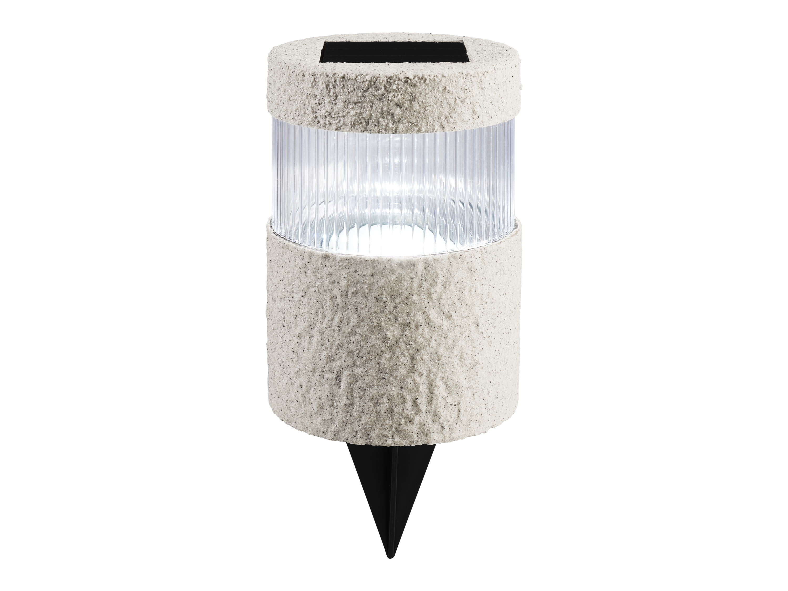 Livarno home Solární LED svítidlo (válcovitá, světle šedá)