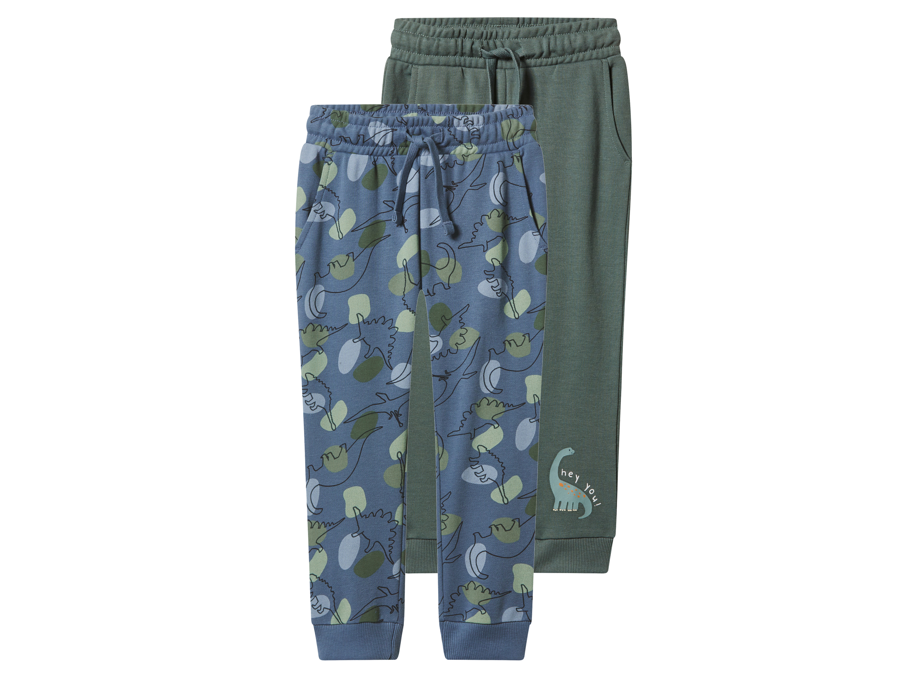 lupilu® Chlapecké tepláky, 2 kusy (tmavě zelená / modrá, 86/92)