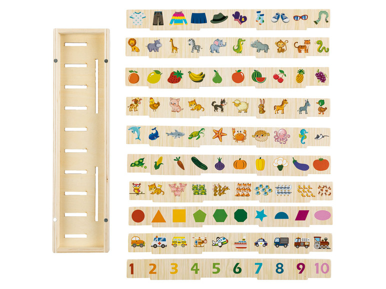  Zobrazit na celou obrazovku Playtive Dřevěná výuková hra Montessori - Obrázek 4