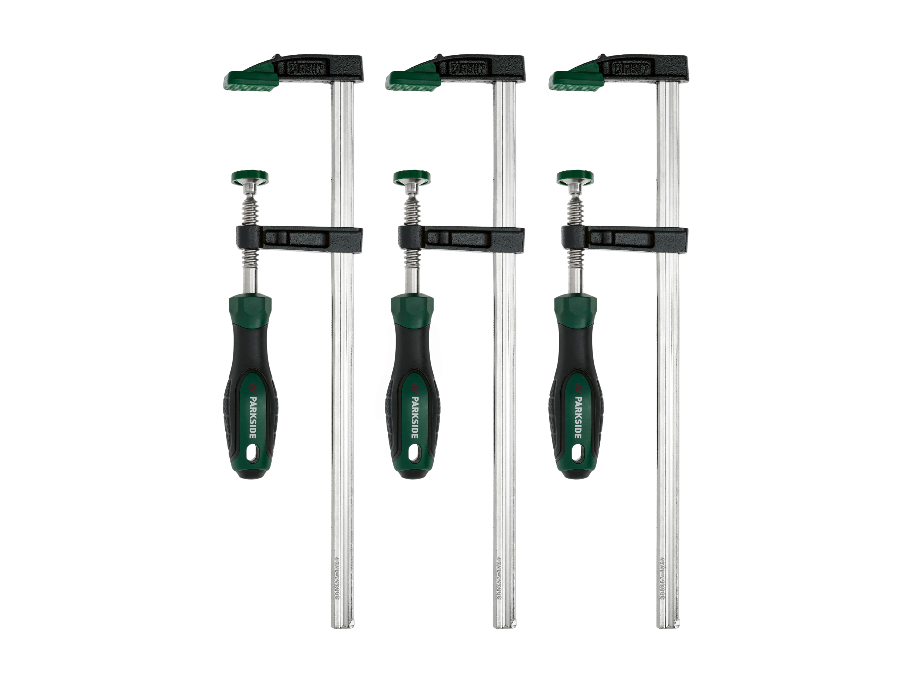 Parkside® Truhlářské svěrky (sada svorek, 3dílná)