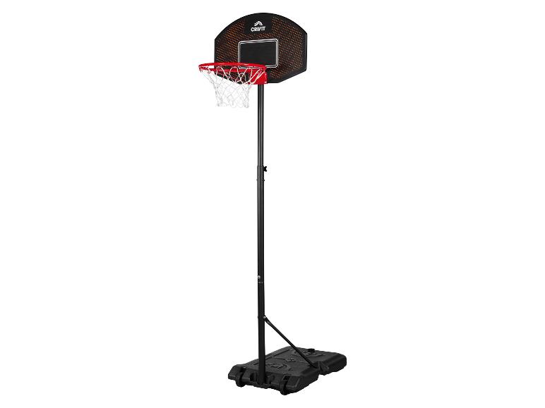 Koš na basketbal Crivit: deska, koš a stojan.