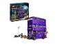 Sada LEGO Harry Potter Knight Bus Adventure s krabicí a sestaveným autobusem.