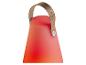 Přenosná lampa Samsøe Samsøe, moderní design, oranžovo-červená barva.