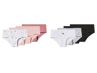 esmara® Dívčí kalhotky s BIO bavlnou Hipster, 4 kusy