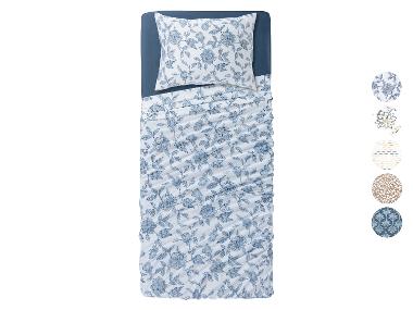 LIVARNO home Souprava saténového ložního povlečení, 160 x 280 cm, 70 x 90 cm