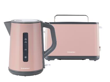 Sada rychlovarné konvice a topinkovače STC 850 E4, světle růžová, 2dílná