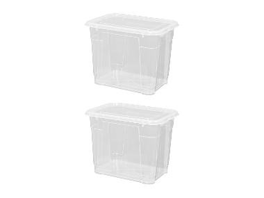 W5 Úložný box s víkem, 20 l, 2 kusy
