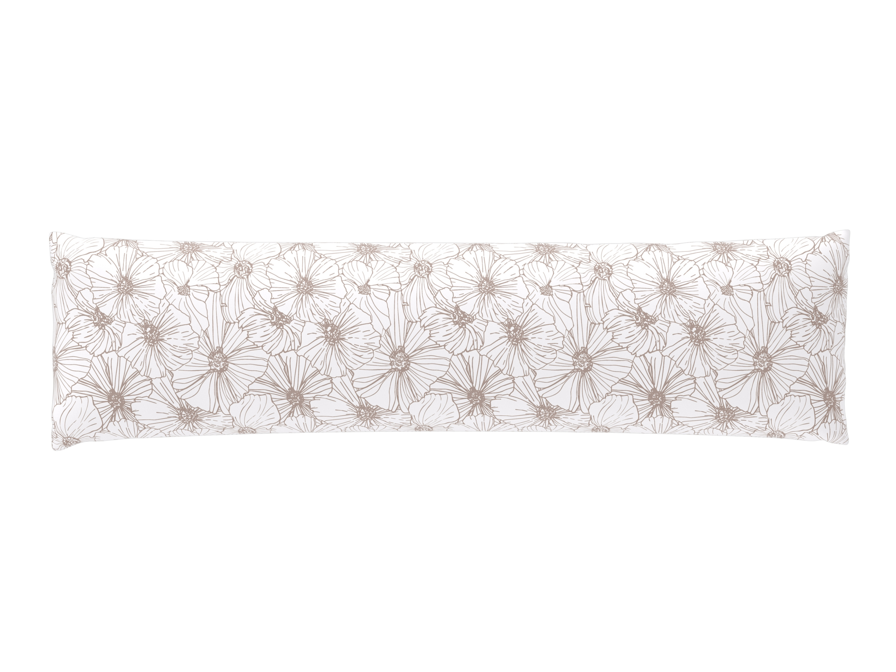 Livarno® Potah na polštář z jemného flanelu, 40 x 145 cm (béžová)