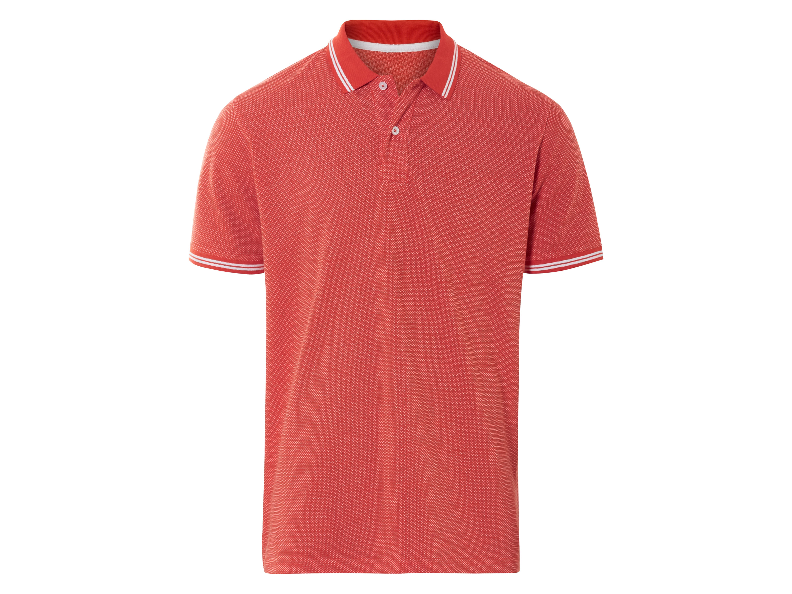 Livergy® Pánské polotriko "Regular Fit", s kontrastními pruhy (oranžová, L (52/54))