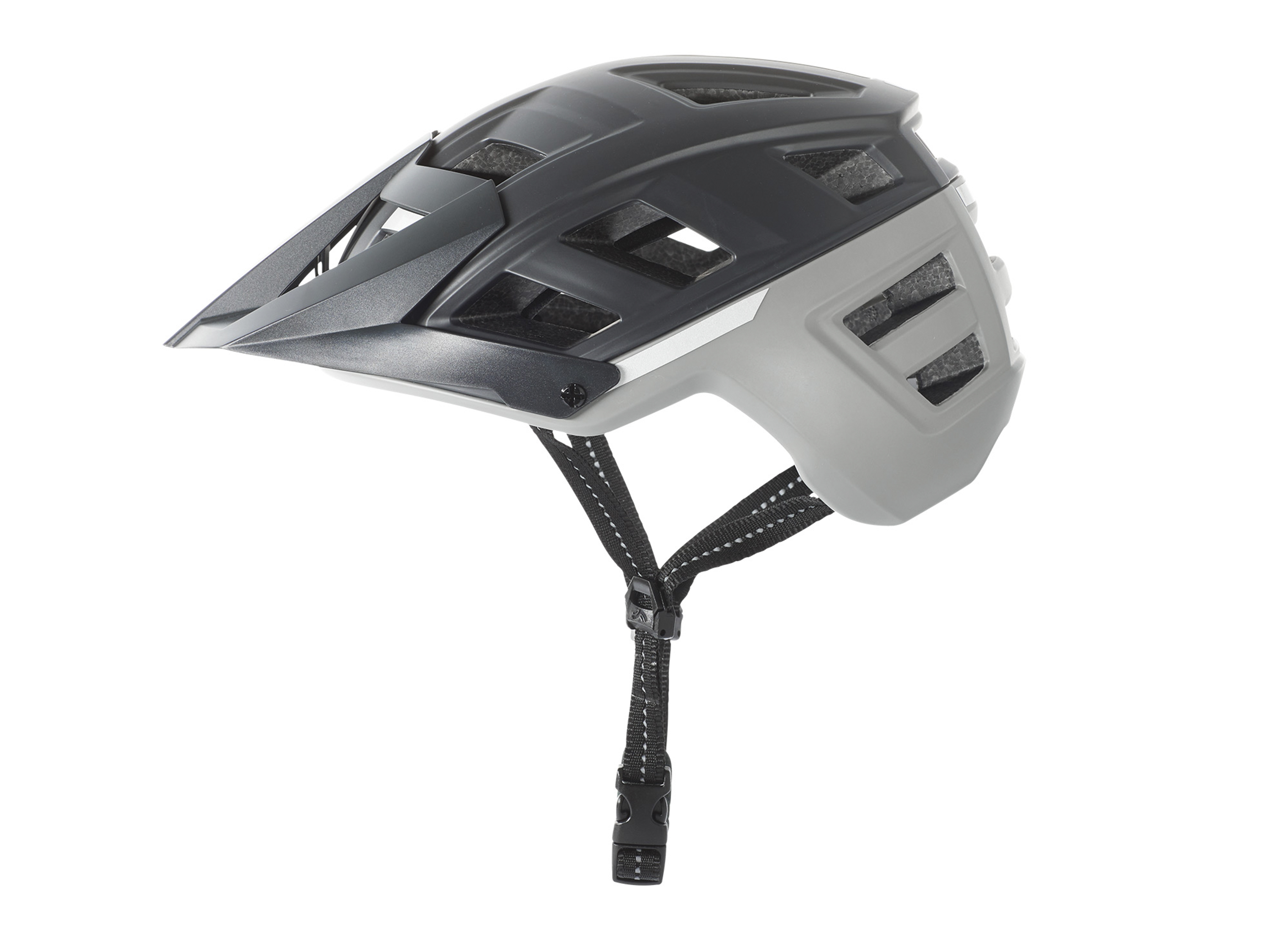Crivit Cyklistická helma MTB (vel. S/M, černá/šedá)