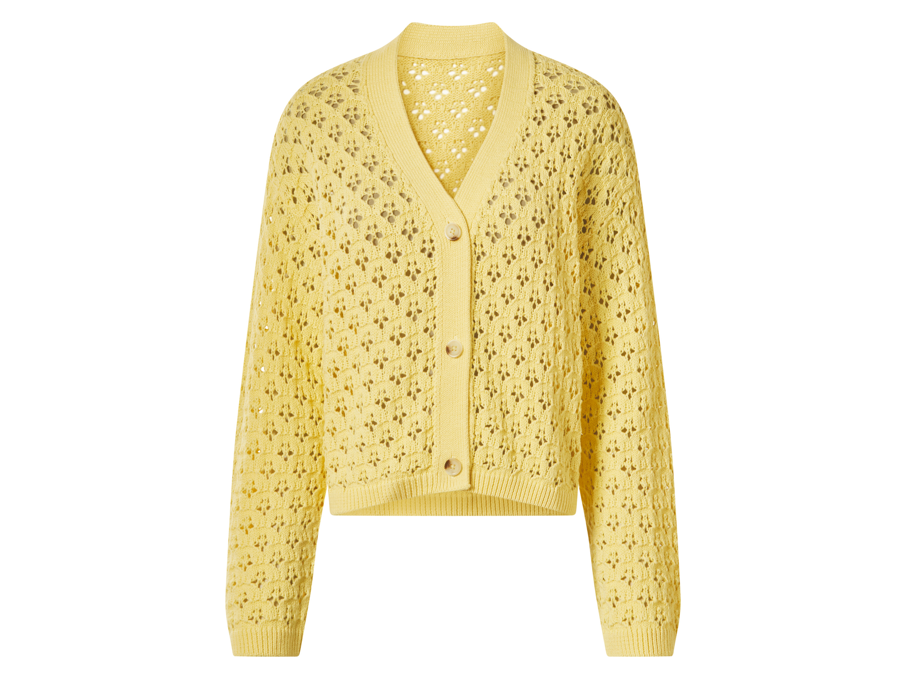 esmara® Dámský kardigan z BIO bavlny (žlutá, M(40/42))