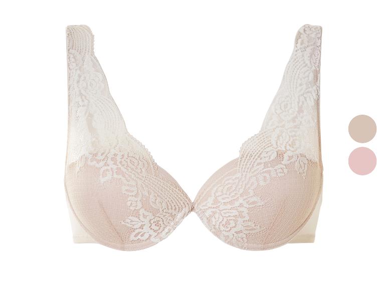 Béžové podprsenky s krajku.