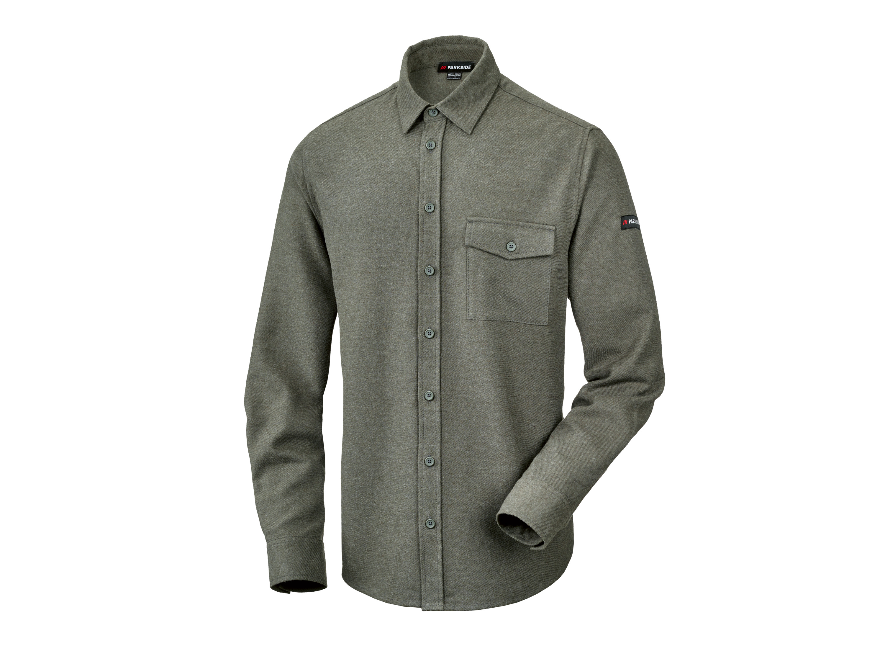 Parkside® Pánská flanelová košile (zelená, XL)