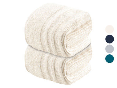 Livarno Home Froté ručník pro hosty, 30 x 50 cm, 2 kusy