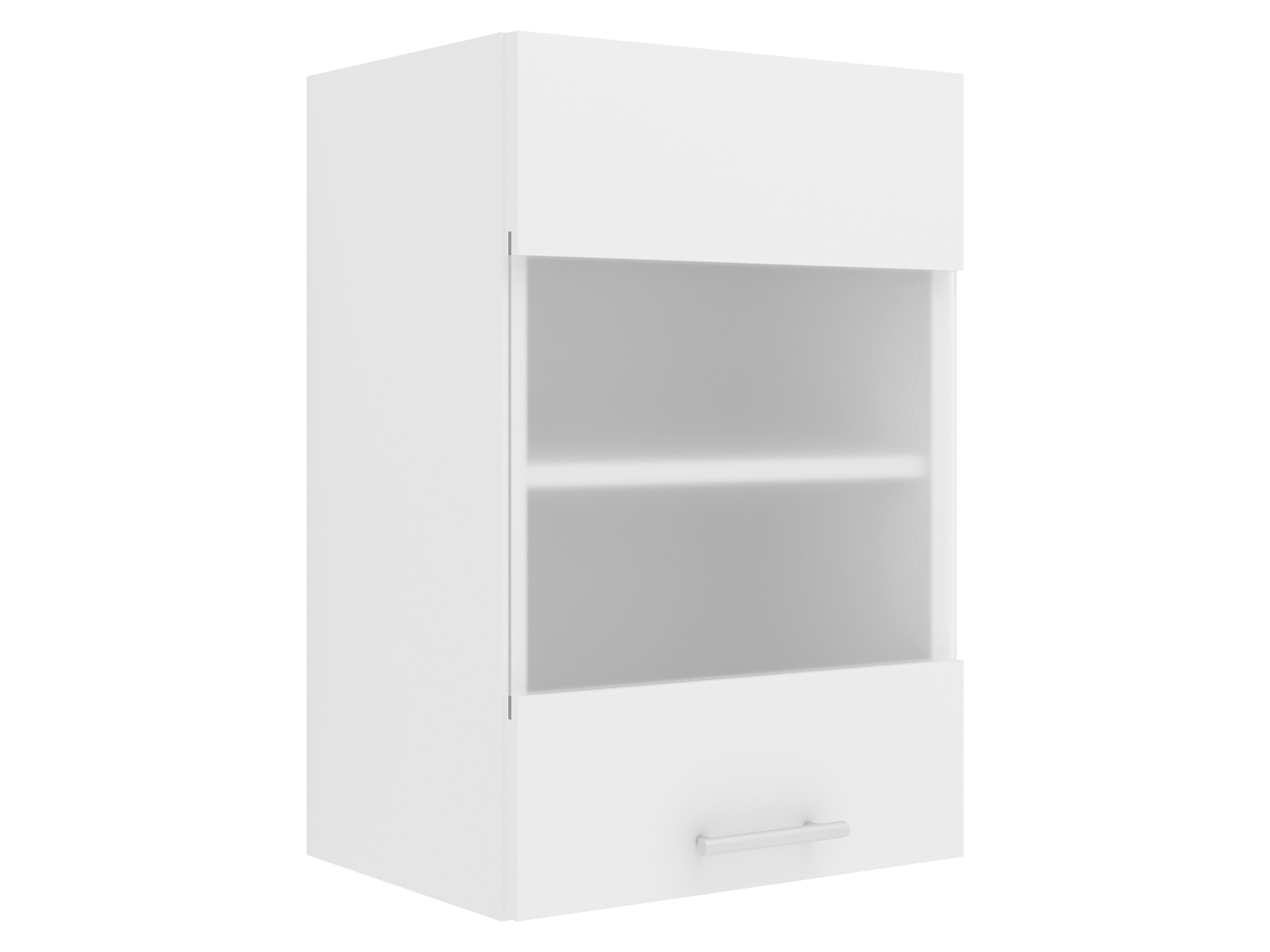 VCM Závěsná skříňka Esilo, v moderním stylu (Závěsná skříň, bílá/bílá, 1 Glastür)