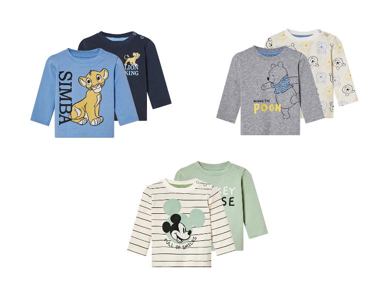 Tři sady dětských triček s motivem Disney: Simba, Winnie the Pooh a Mickey Mouse.