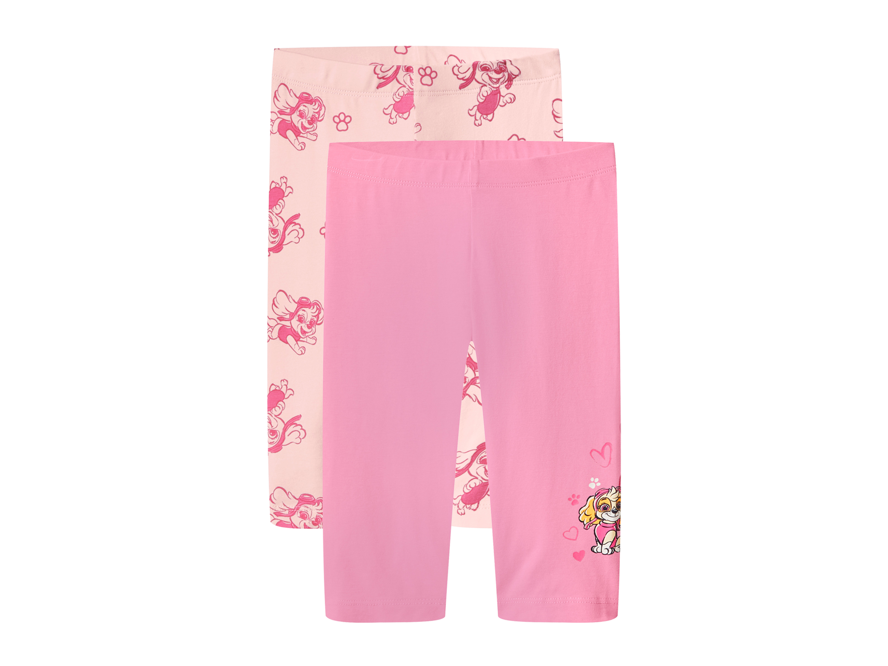 lupilu® Dívčí capri legíny, 2 kusy (růžová, 122/128)