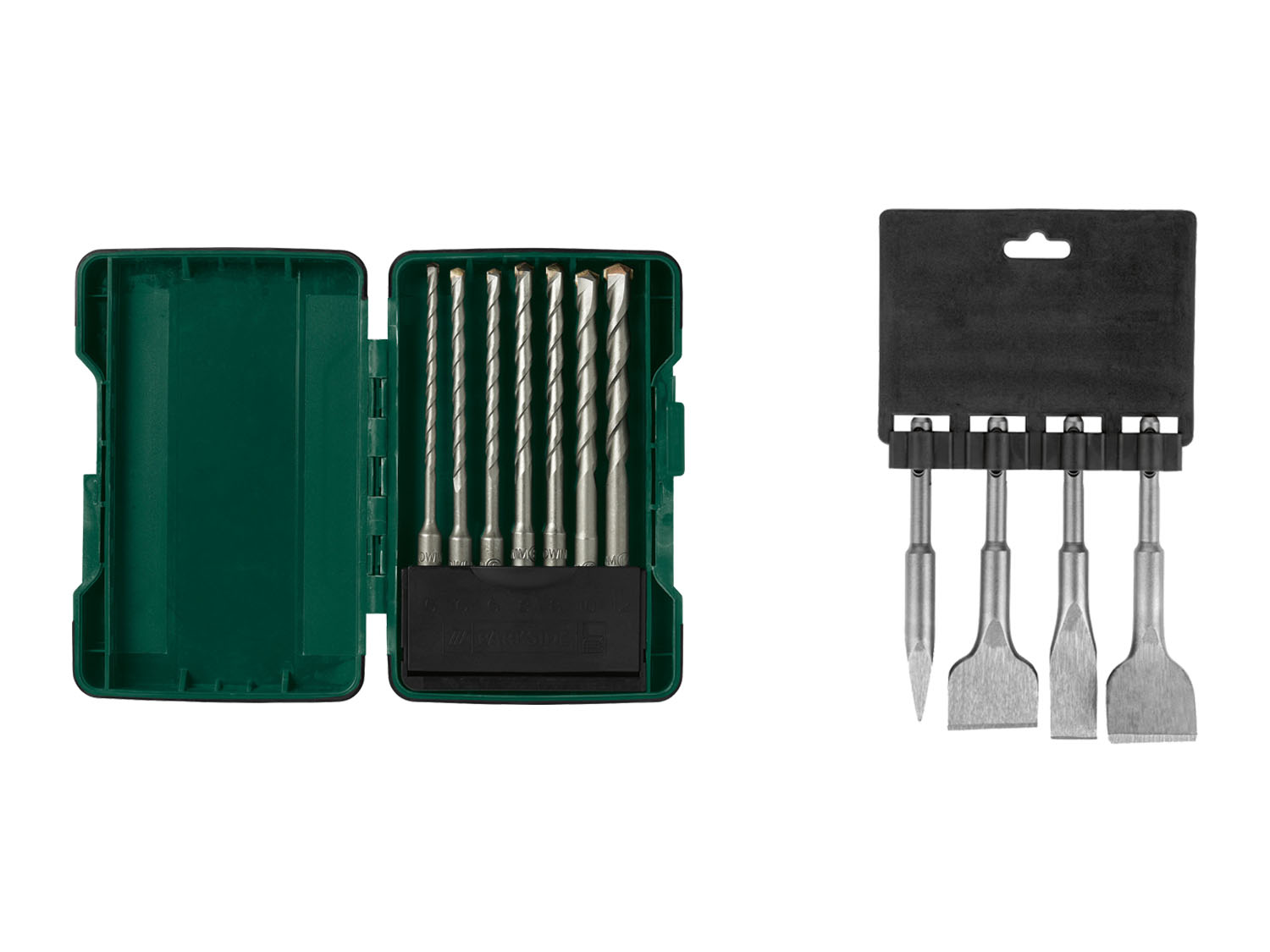 PARKSIDE® Sada vrtáků pro vrtací kladiva PBS 7 A2 / Sada krátkých sekáčů PRMS 4 A1