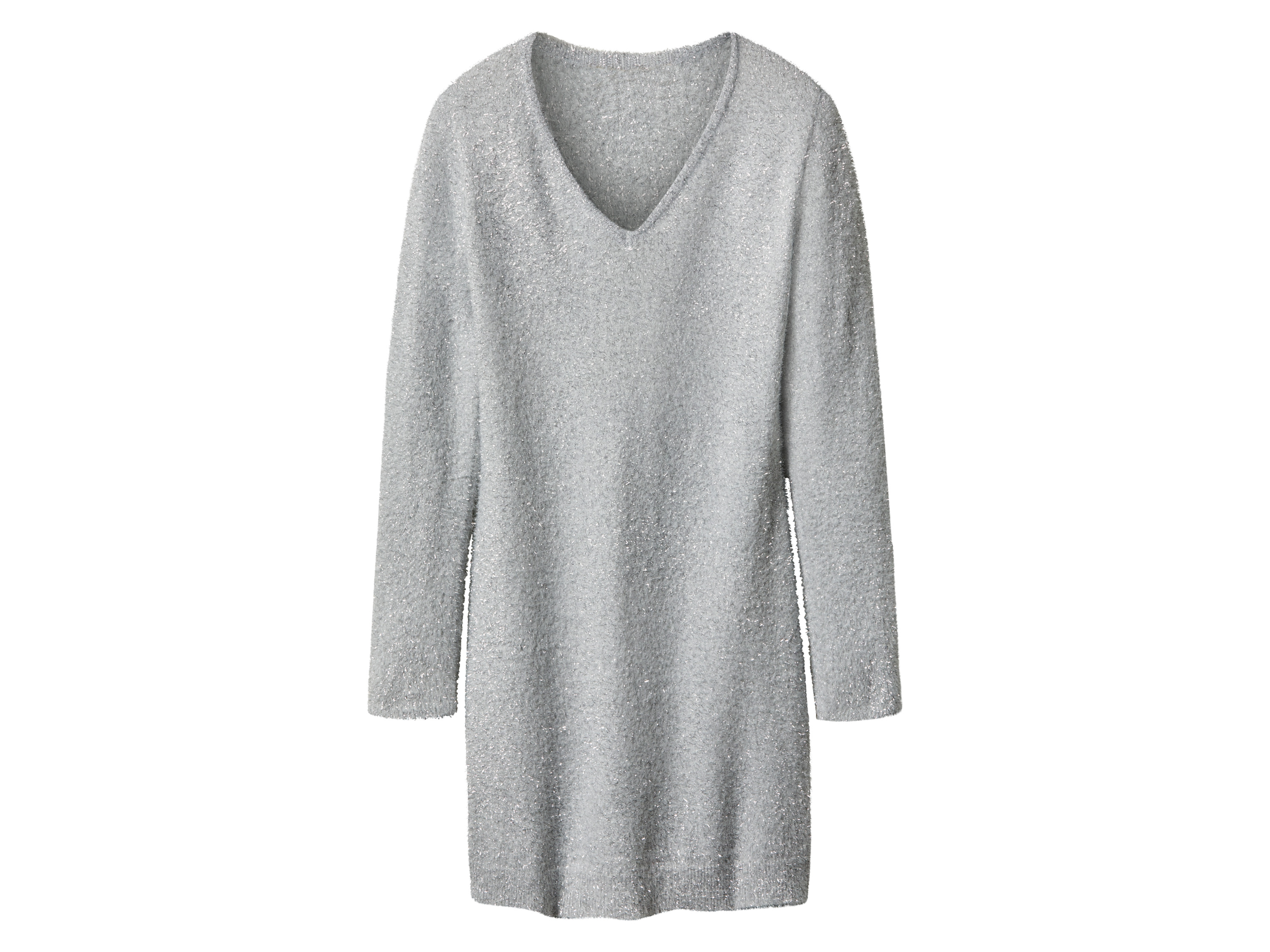 esmara® Dámské úpletové šaty (stříbrná, M(40/42))