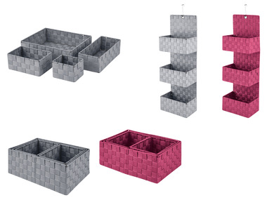 LIVARNO home Závěsný regál / Sada úložných košů