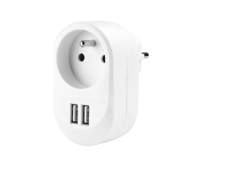  Zobrazit na celou obrazovku SILVERCREST® Zásuvkový USB adaptér - Obrázek 1