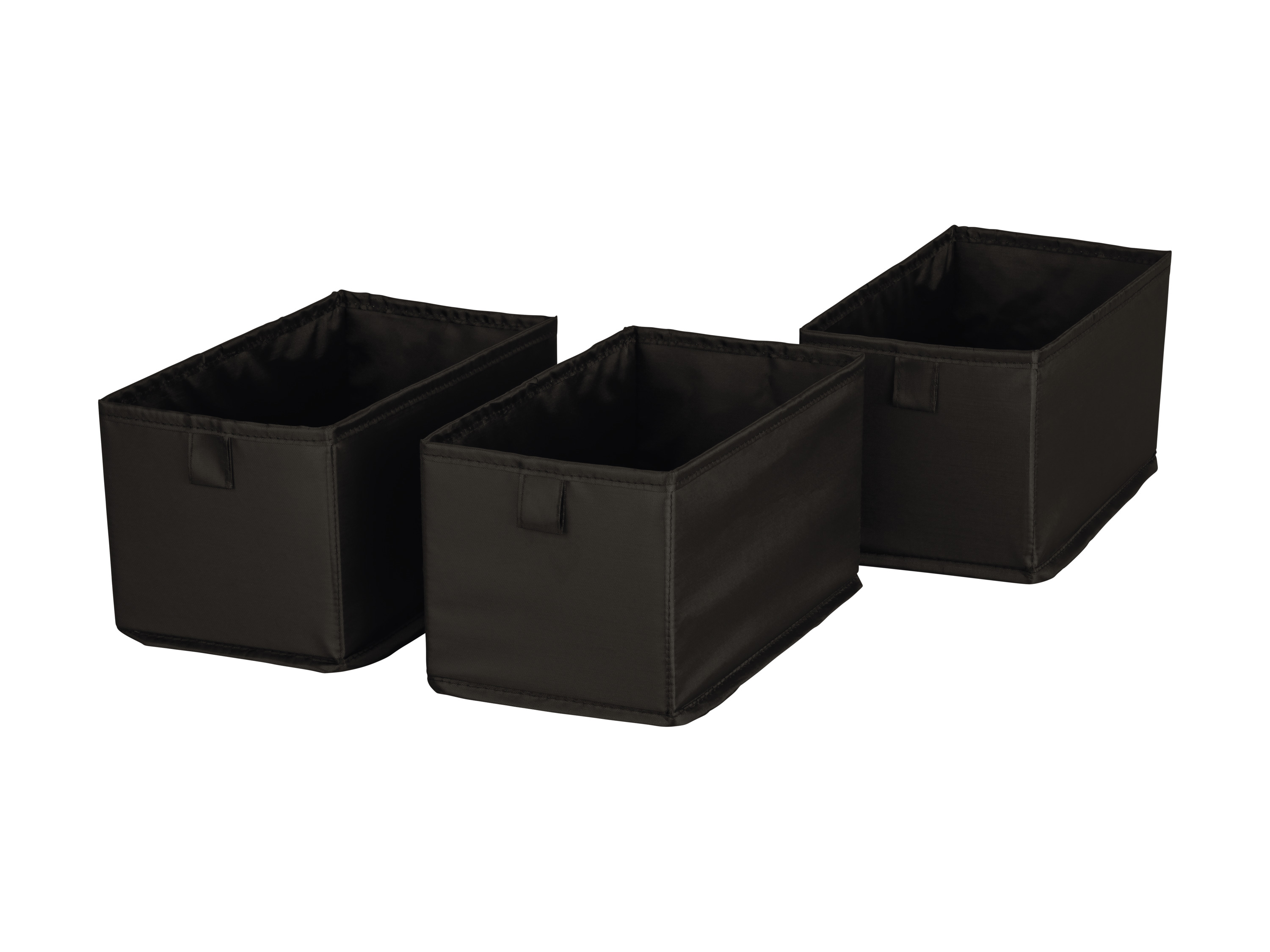 W5 Sada úložných boxů (sada boxů, 3dílná – černá)