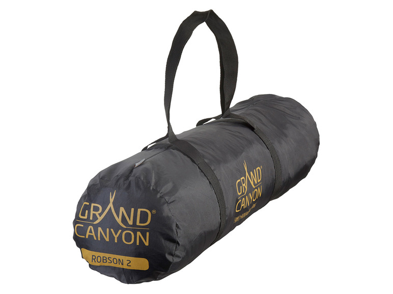 Černý stan Grand Canyon Robson 2 v transportním obalu.