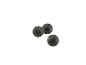 Černé masážní míčky, jeden dvojitý a jeden jednoduchý
