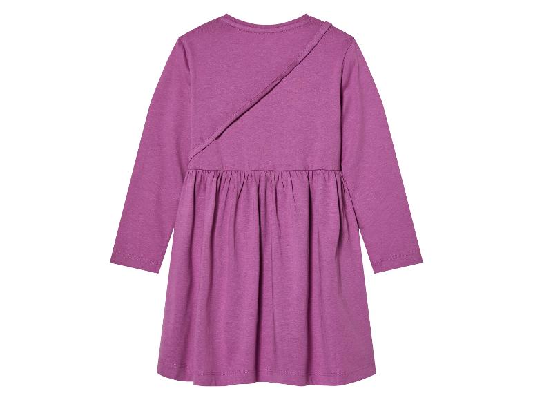 Šaty pro holčičky, dlouhý rukáv, fialové.