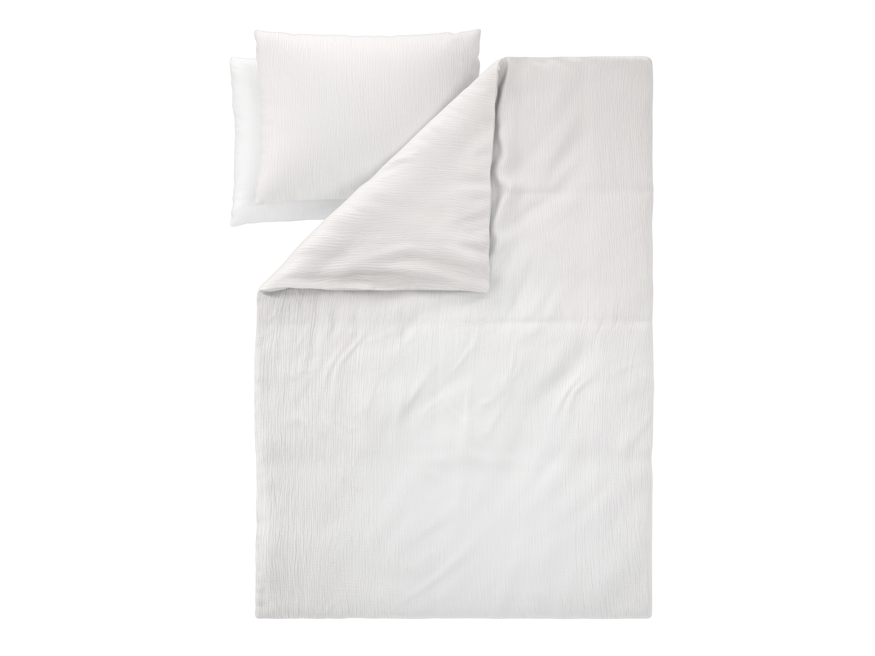 Livarno® Mušelínové ložní povlečení, 240 x 220 cm, 70 x 90 cm (bílá)