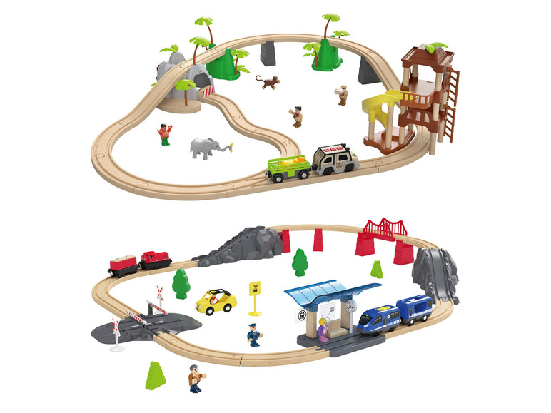  Zobrazit na celou obrazovku Playtive Dřevěná železnice Džungle / Osobní vlak - Obrázek 1