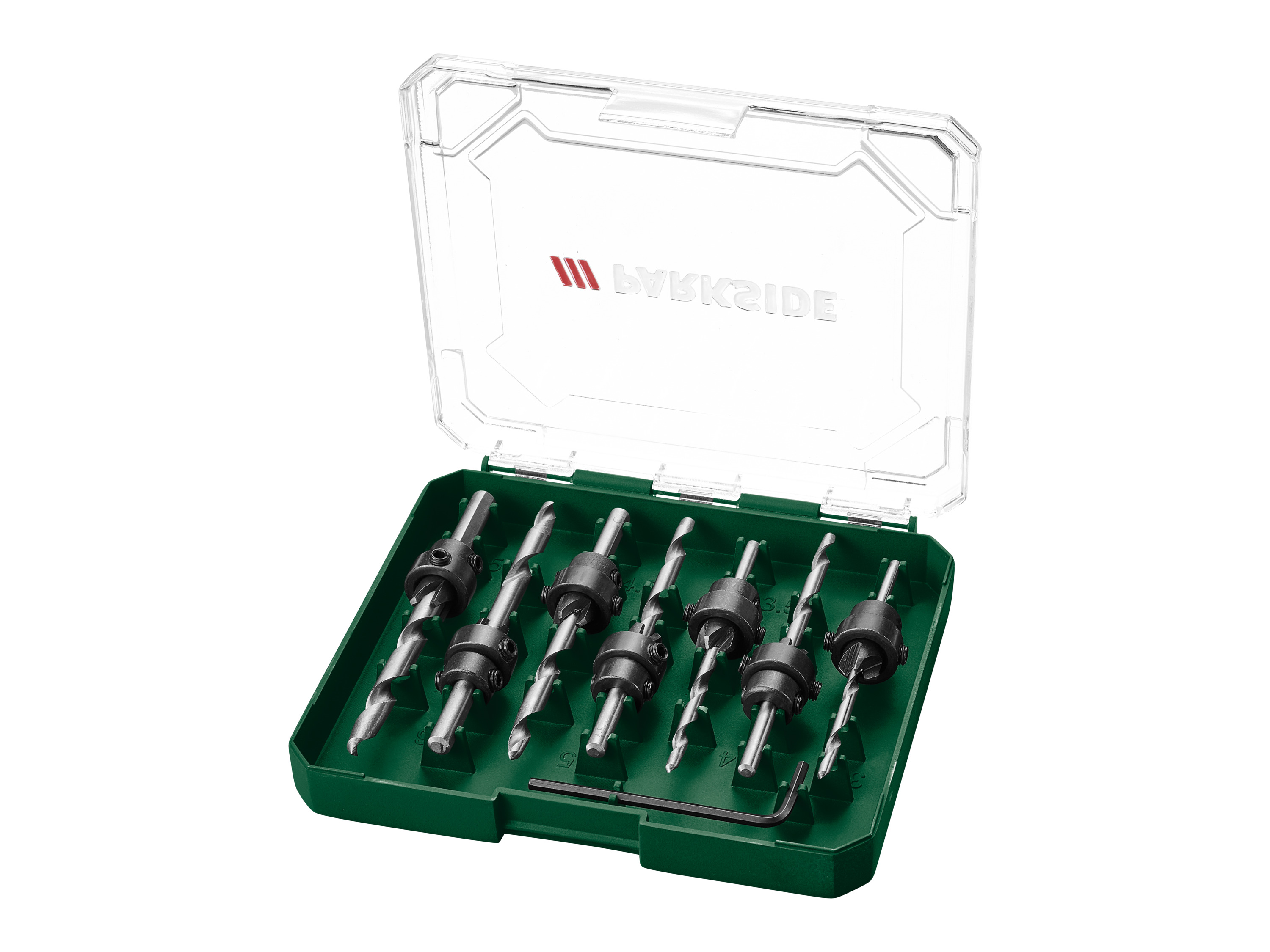 Parkside® Sada vrtáků (vrták do dřeva s nástavcem pro zahlubování)