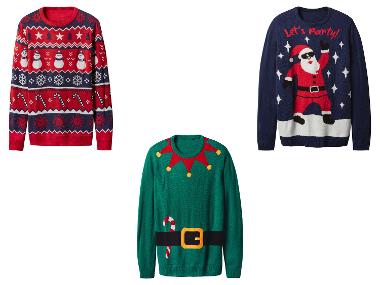 Pánský vánoční svetr s LED efektem a hudbou