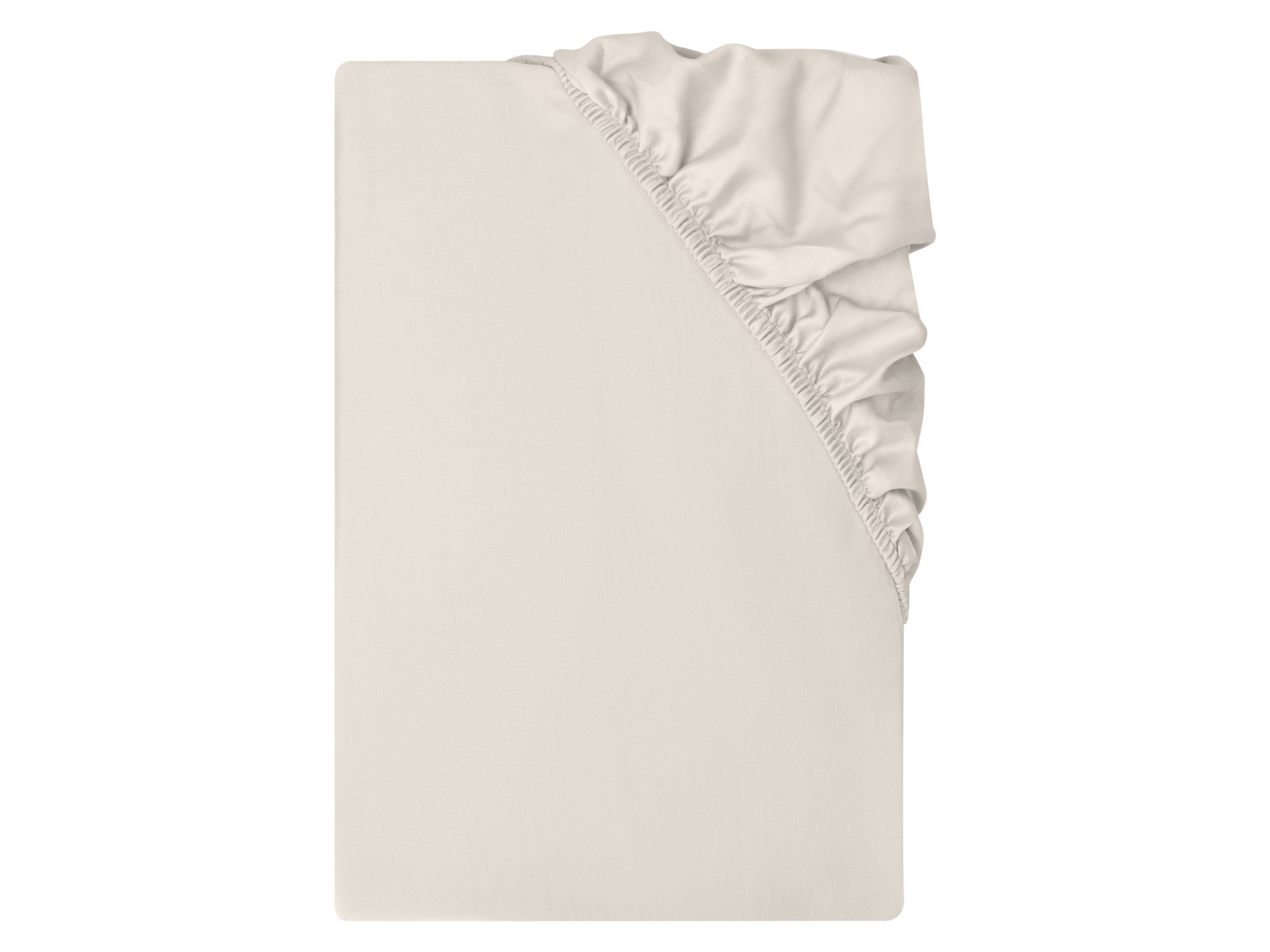 Livarno® Saténové napínací prostěradlo, 180-200 x 200 cm (béžová)