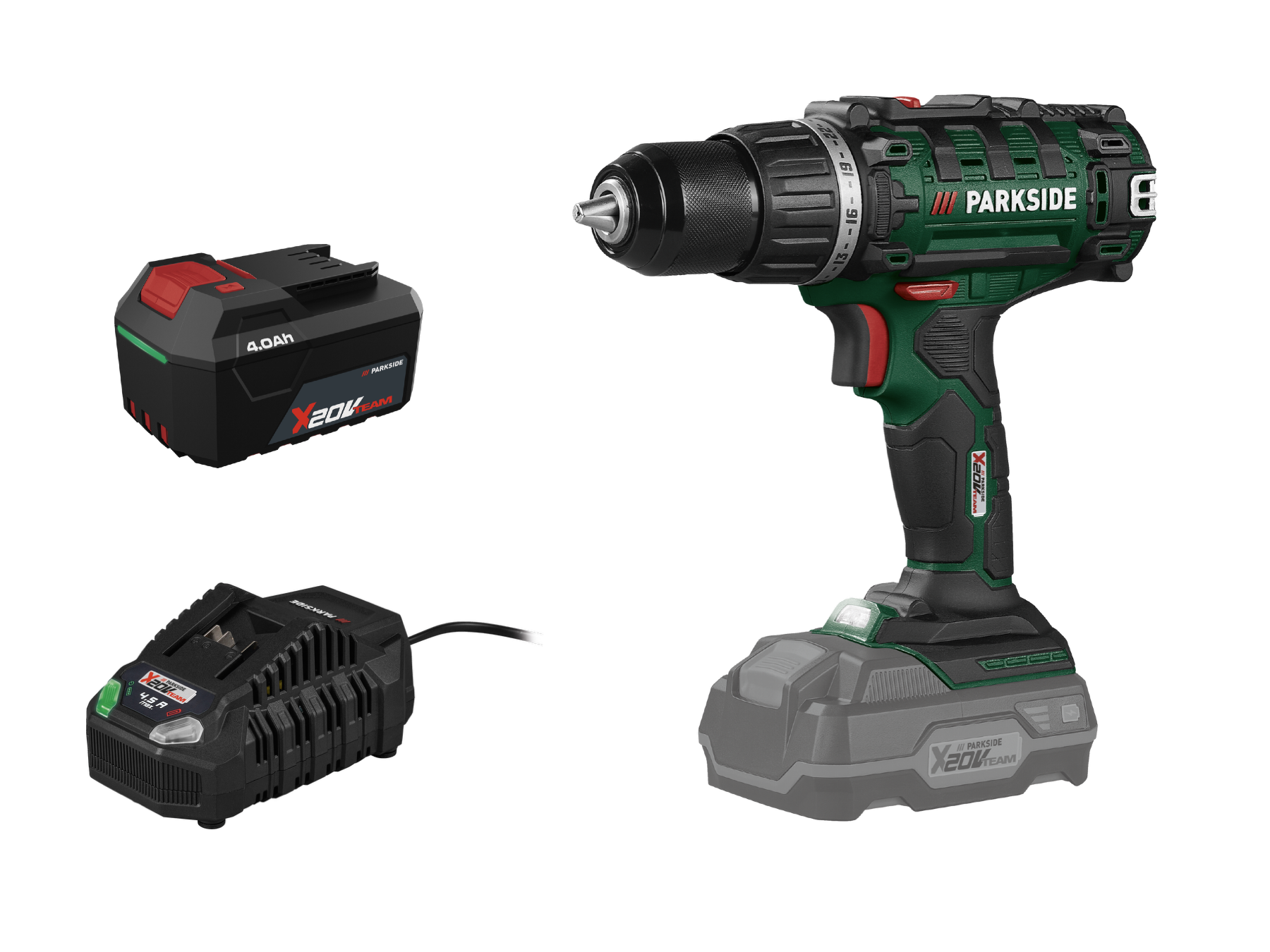 Parkside® Aku šroubovák Pabs 20 Li I9, 4 Ah